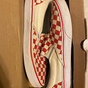 Red Checkerboard Vans